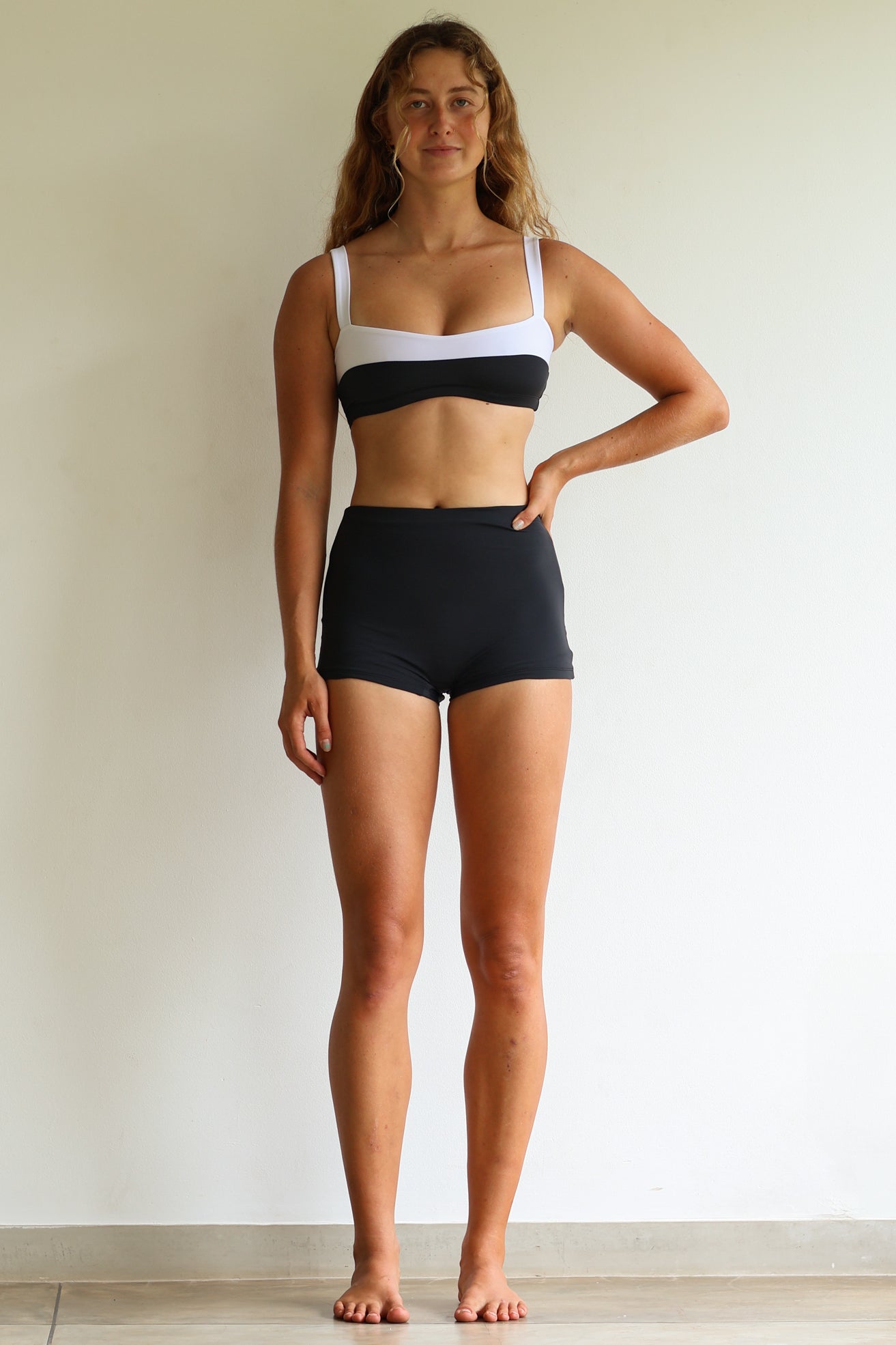 Maya colorblock top in grafene